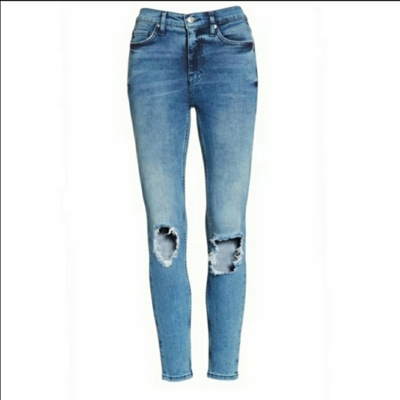 NWT Free People Busted Knee Skinny Jean's - Picture 7 of 9